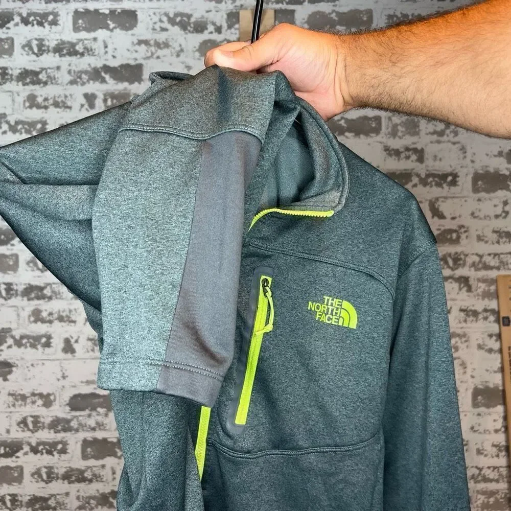 The north face | mens green quarter zip pullover